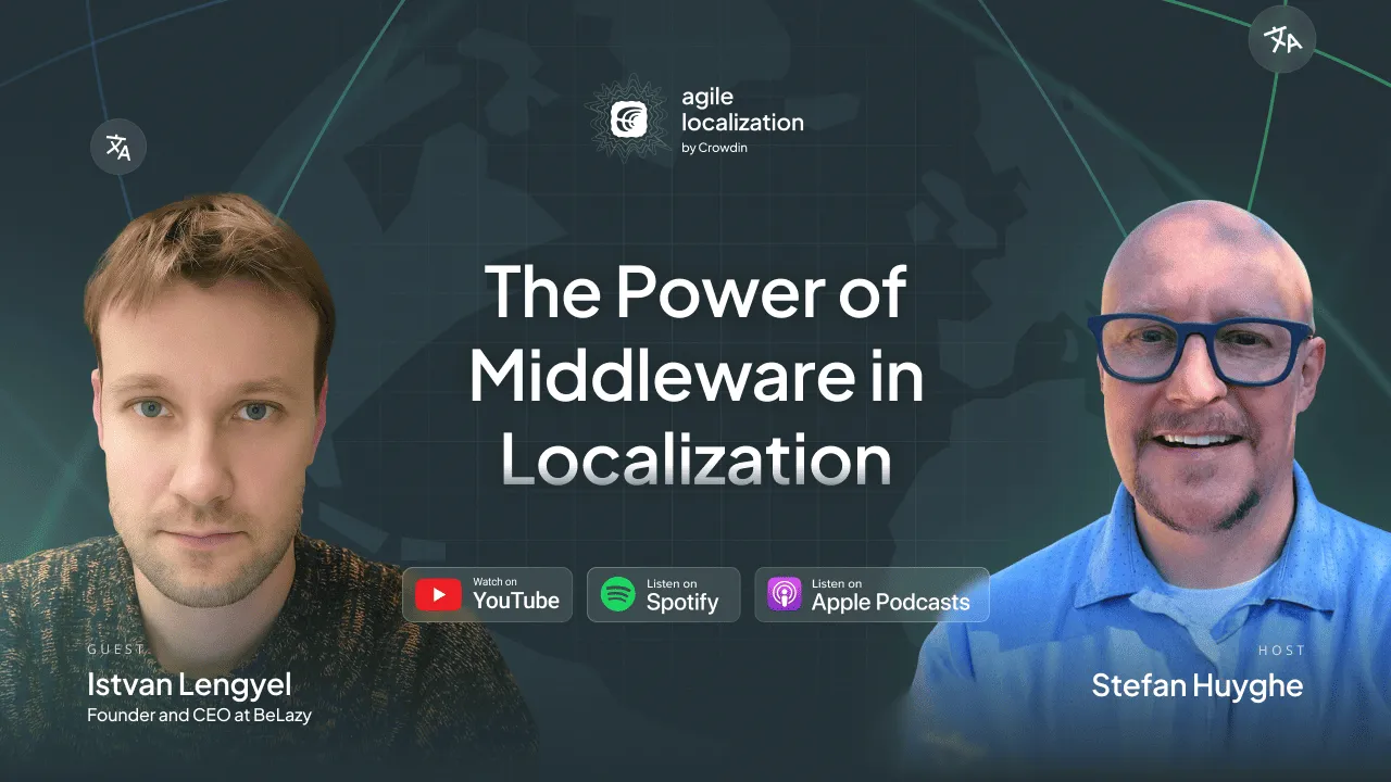 Crowdin Agile Localization podcast with Istvan Lengyel